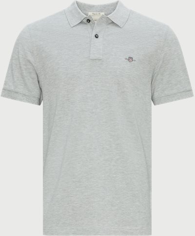 Gant T-shirts REG SHIELD SS PIQUE POLO 2210 Grey